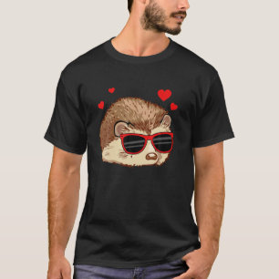 Camiseta Casal Dia de os namorados Hedgehog