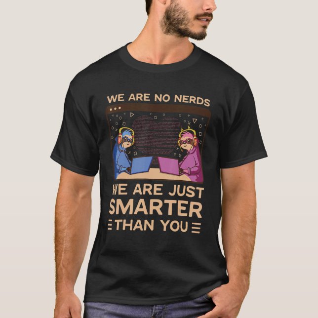 Camiseta Casal do nerd do programador do programador da Web (Frente)