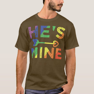 Camiseta Casal dos Mens Correspondendo ao Orgulho LGBT