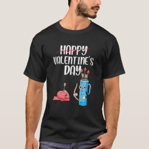 Camiseta Casal Engraçado Anti-Valentine Feliz dia de os na