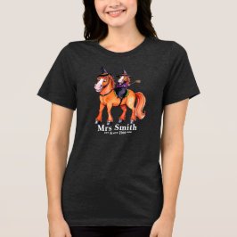 Camiseta Casal Engraçado de Bruxa