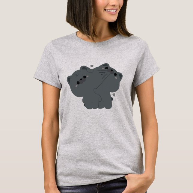 Camiseta Casal francês Buldogue (Frente)