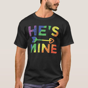 Camiseta Casal Gay Masculino Combinando Ele É Meu Orgulho L