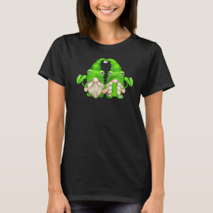 Camiseta Casal Gnomo sapo Para Os Gnomos Do Jardim Verde Sa