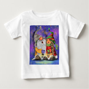 Camiseta Casal Gnomos Doce Cantando Feliz Canção De Natal