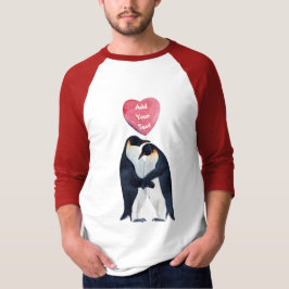Camiseta Casal Imperador Pinguins Personalizado
