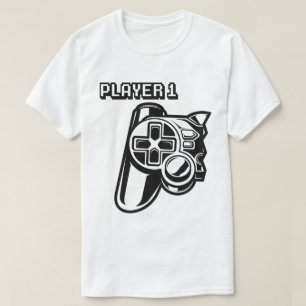 Camiseta Casal Jogador 1 Jogador 2