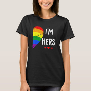 Camiseta Casal Lésbica Coração Im Seu Correspondente Gay Lg