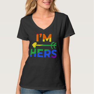 Camiseta Casal lésbica Ela é minha Eu sou a LGBT
