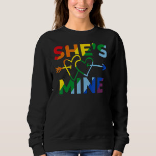 Camiseta Casal lésbica Ela é minha Eu sou o Lgbt P