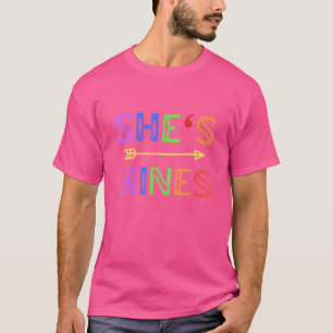 Camiseta Casal lésbica Ela é minha Eu sou o Lgbt P