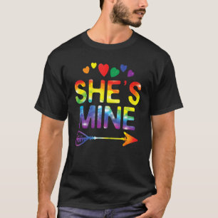 Camiseta Casal lésbica Ela é minha homenagem ao Orgulho Lgb