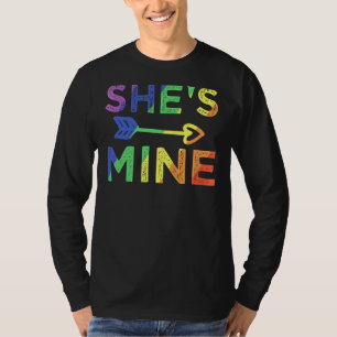 Camiseta Casal lésbica Ela é minha homenagem ao Orgulho Lgb
