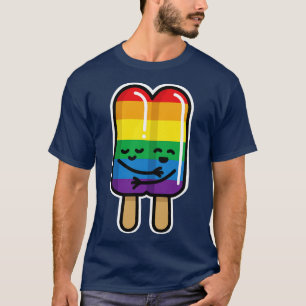 Camiseta Casal lésbica Gay picolé Arco-Íris LGBT amor 1