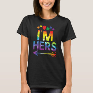 Camiseta Casal lésbica, sou o Orgulho Lgbt dela.