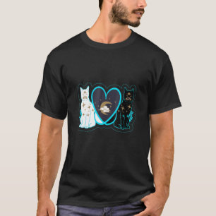 Camiseta Casal Místico Magnético De Gato Yin Yang 5 Ying D