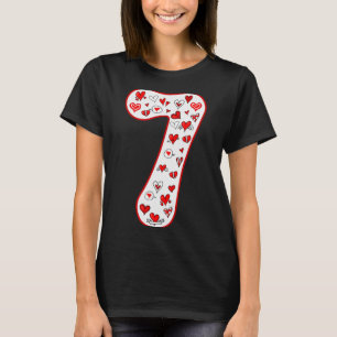 Camiseta Casal Número 7 Fantasia de Casal Duo 67 Meme Seis