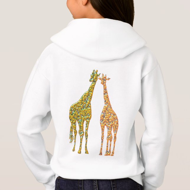 Camiseta Casal ouro Giraffe Hoodie (Verso)
