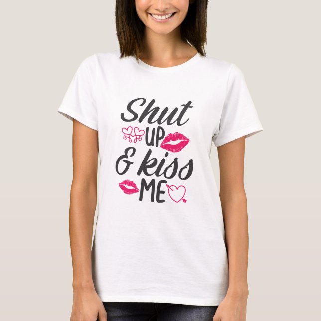 Camiseta Casal presente me beije (Frente)