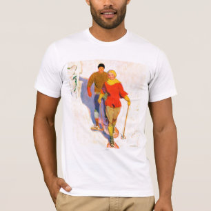Camiseta Casal que veste sapatos de neve por McClelland