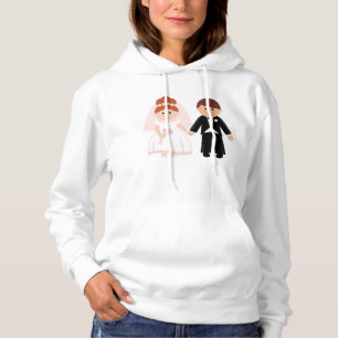 Camiseta Casal recem casados Womens Hoodie