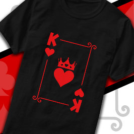 Camiseta Casal Rei Rainha Matando Figurino Rei de Corações