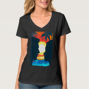 Camiseta Casal Romântico Em Palmeiras Sunset Soma Tropical