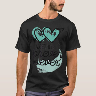 Camiseta Casal Romântico Juntos Para Sempre Dia dos Namorad