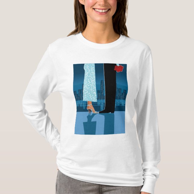 Camiseta Casal romântico na cidade (Frente)