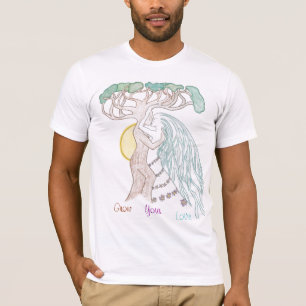 Camiseta Casal Smooching da árvore