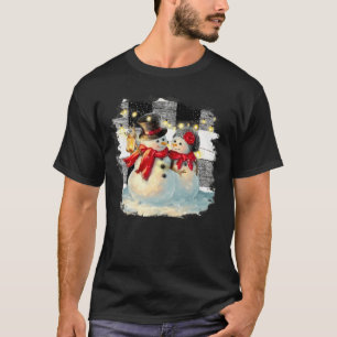 Camiseta Casal Snowman