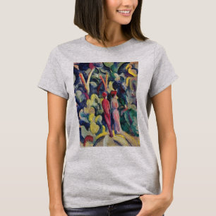Camiseta Casal sobre o Caminho da Floresta por August Macke