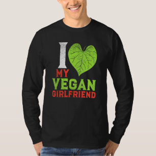 Camiseta Casal Vegan Baseado Em Planta Eu Amo Minha Girlfri