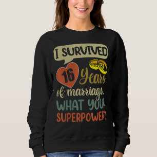 Camiseta casamento 16 Casais de aniversário que sobrevivi 1