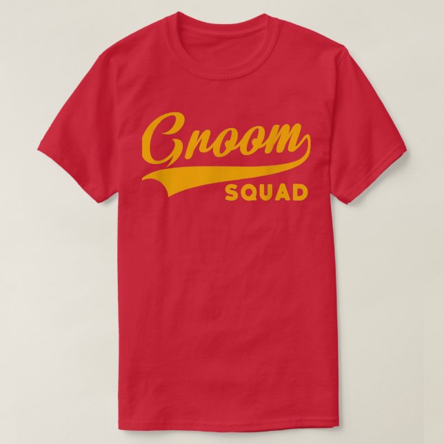 Camiseta Casamento 2 de Despedida de Solteiro do Groom Squa (Frente do Design)