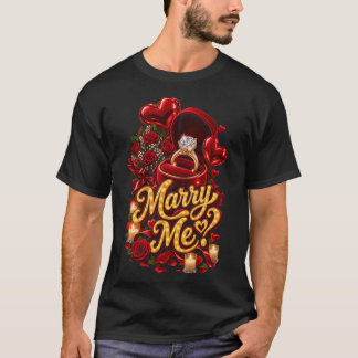 Camiseta Casamento? Anel Romântico