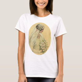 Camiseta Casamento Antigo, Retrato Nupcial de Noiva Vitoria