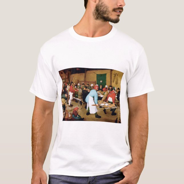 Camiseta Casamento Camponês, Pieter Bruegel (Frente)
