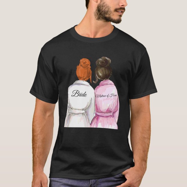 Camiseta Casamento & Chuveiro de Noiva  Madrinha de Honra 5 (Frente)