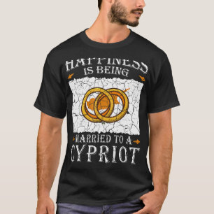 Camiseta Casamento Cipriota Patrimônio de Chipre Casado Ban