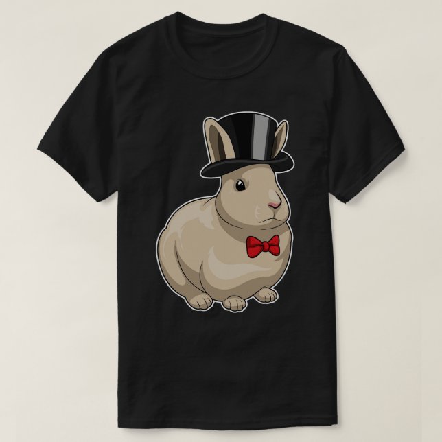 Camiseta Casamento com Cilindro Bunny Groom (Frente do Design)