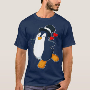 Camiseta Casamento com Cilindro do Penguin Groom