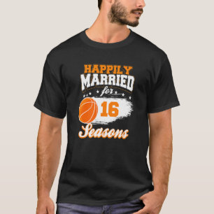 Camiseta Casamento de 16 anos, Basquete Casado com Cou