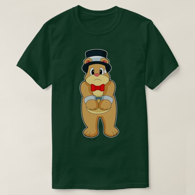 Camiseta Casamento de algemas de ursos (Frente do Design)