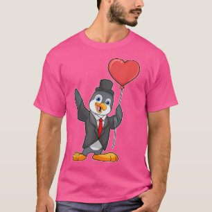 Camiseta Casamento de Balão do Noivo Pinguim