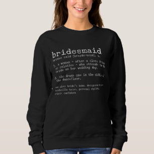 Camiseta Casamento De Bridesmaid Definition E Partido Brida