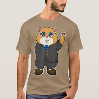 Camiseta Casamento de Casamento de Hamster Groom