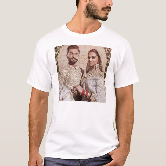 Camiseta Casamento de Deepika Padukone Ranveer Singh (Frente)