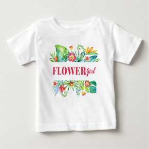 Camiseta Casamento de Destino Tropical de Aquarela