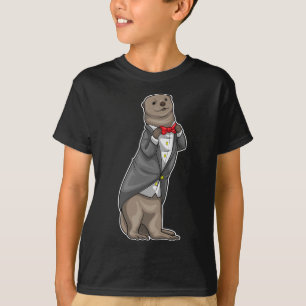 Camiseta Casamento de empate de Arco de Otter Groom